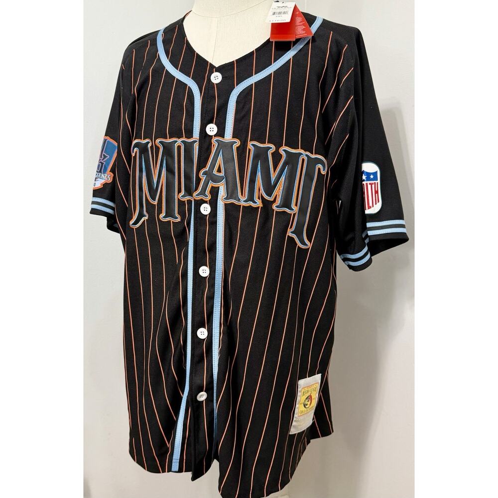 NEW Miami Giants Headgear Classics Negro League Baseball Black Jersey Size 3XL